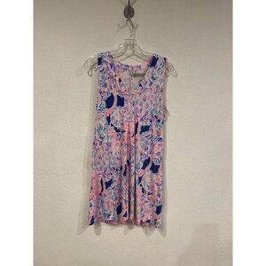 Lilly Pulitzer Amina Dress Womens Small Sleeveless Shift Pullover Summer Casual